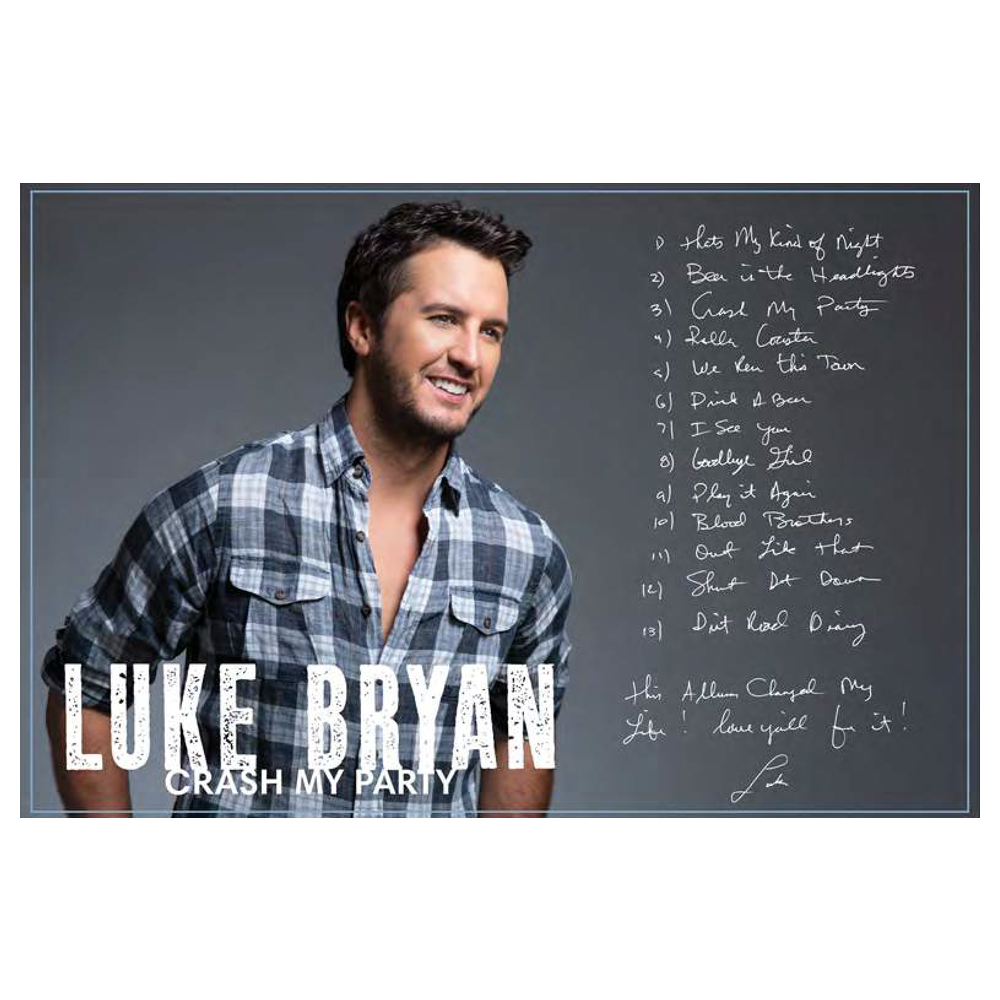 2025 Luke Bryan Wall Calendar