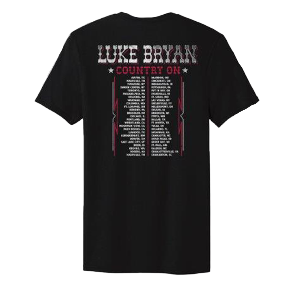 Country On Tour Flag Tee Luke Bryan