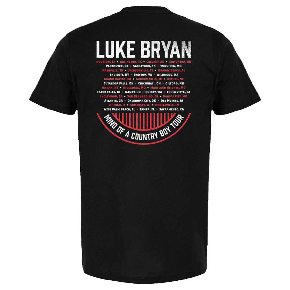 Mind Of A Country Boy Tour Flag Tee Luke Bryan