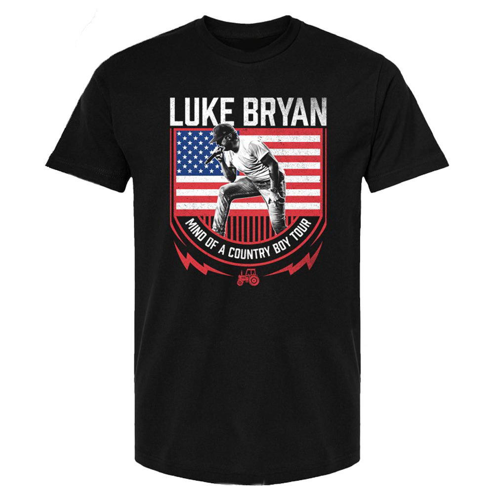 Mind Of A Country Boy Tour Flag Tee Luke Bryan