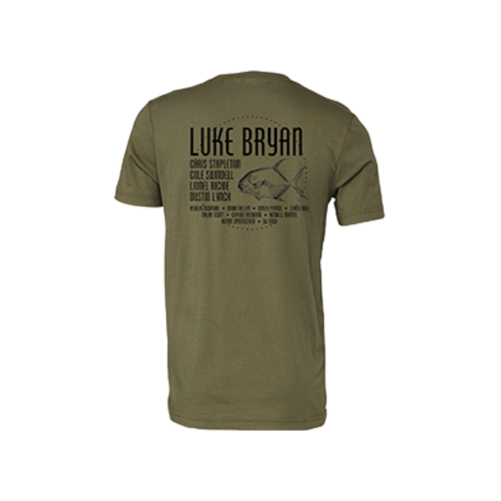 Crash My Playa 2023 Fish Lineup Tee Luke Bryan