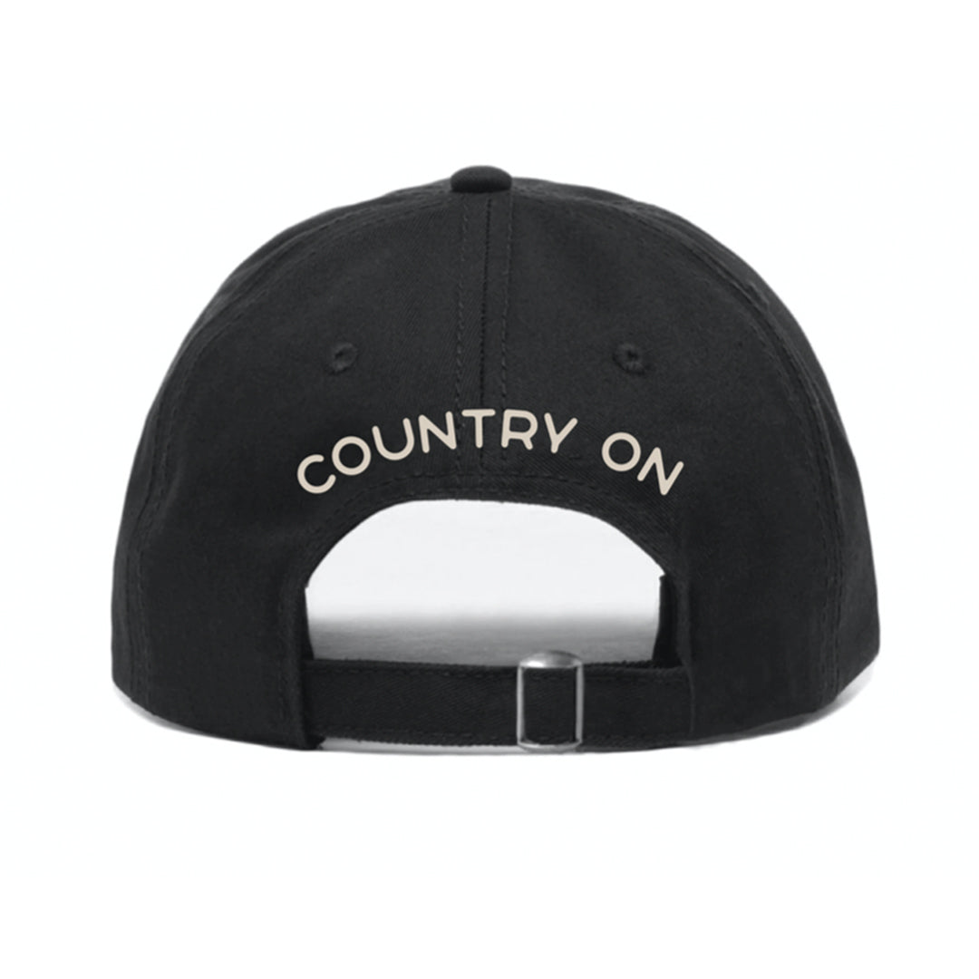 Country On Trucker Hat With Leather Patch - Luke Bryan