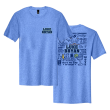 Load image into Gallery viewer, 2025 Country Song Came On Tour Blue Tee
