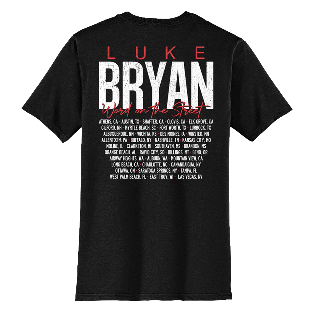 Word On The Street Black Tour Tee