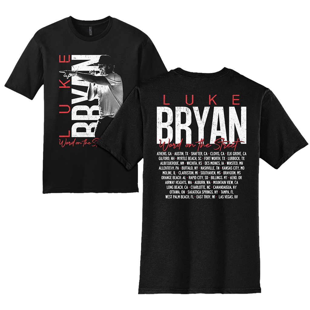 Word On The Street Black Tour Tee