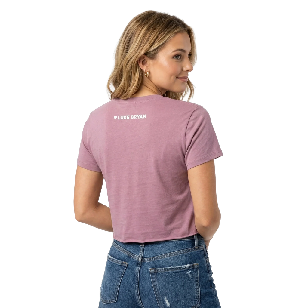 Love You Miss You Mean It Crop Tee