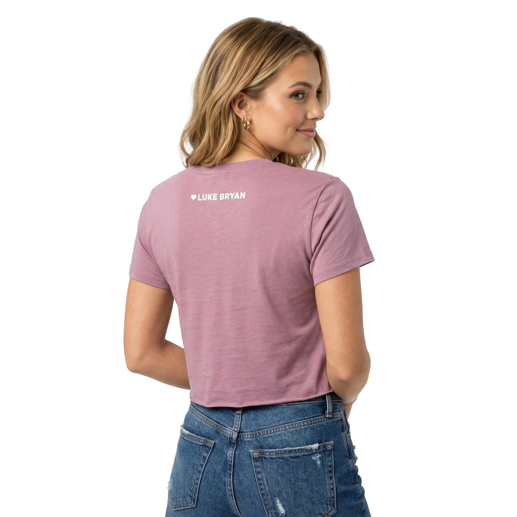 Love You Miss You Mean It Crop Tee