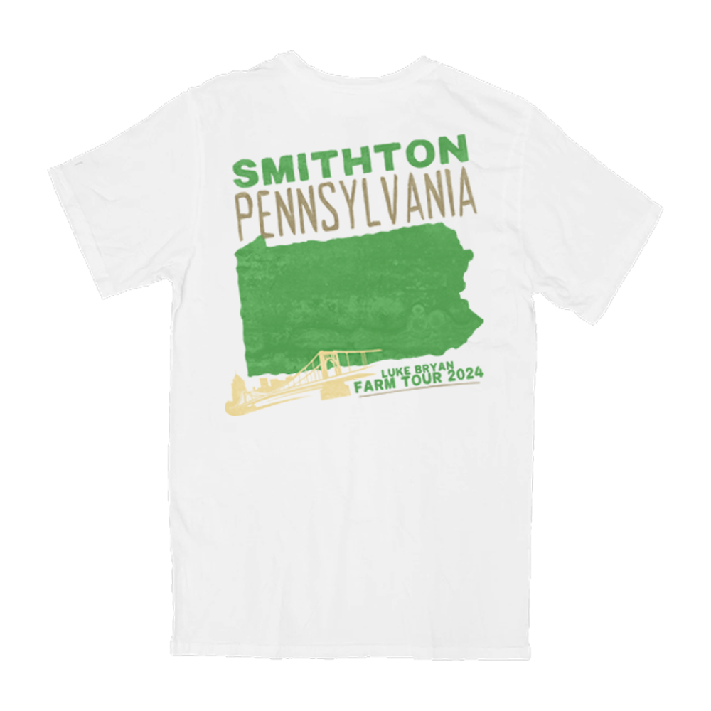 2025 Farm Tour Official Tee Smithton, PA PREORDER Luke Bryan