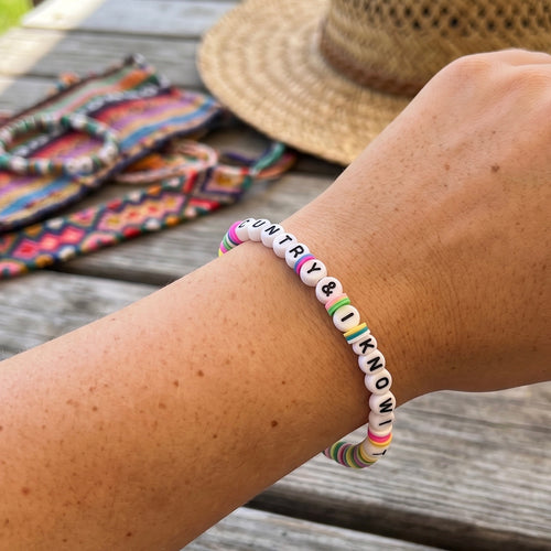 "Country and I Know It" Beaded Friendship Bracelet - PRE-ORDER