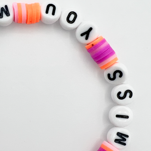 Love You Miss You Mean IT Friendship Bracelet