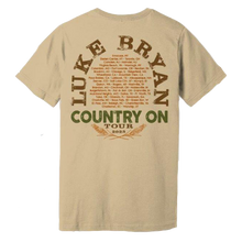 Load image into Gallery viewer, Country On Tour Tan Tractor Tee
