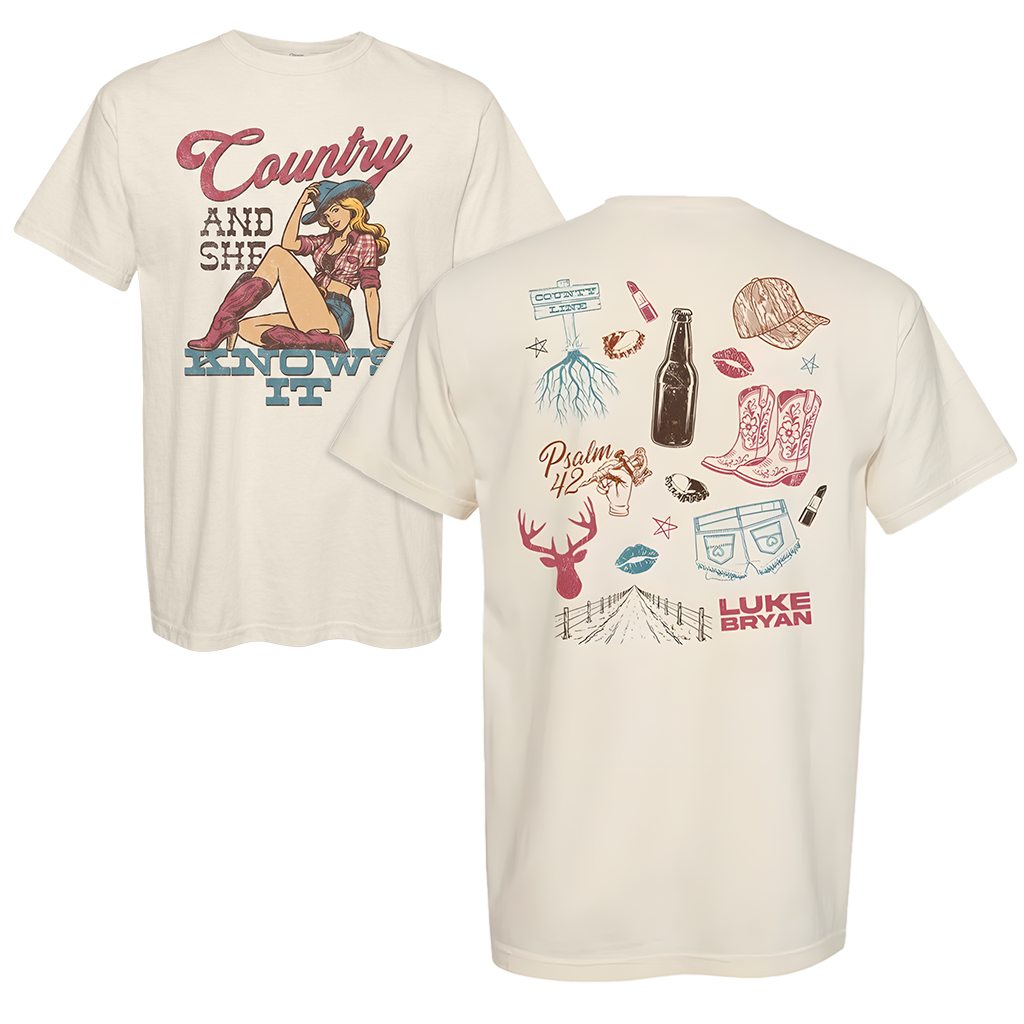 Country and She Knows It Cowgirl Tee - PRE-ORDER