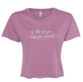 Love You Miss You Mean It Crop Tee