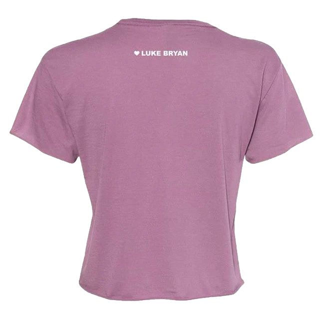 Love You Miss You Mean It Crop Tee