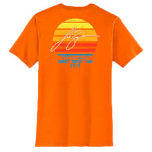 Load image into Gallery viewer, Sunset Repeat Tour Orange Tee
