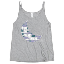Load image into Gallery viewer, Luke Bryan What She Wants Tonight Tank - Teal Accent
